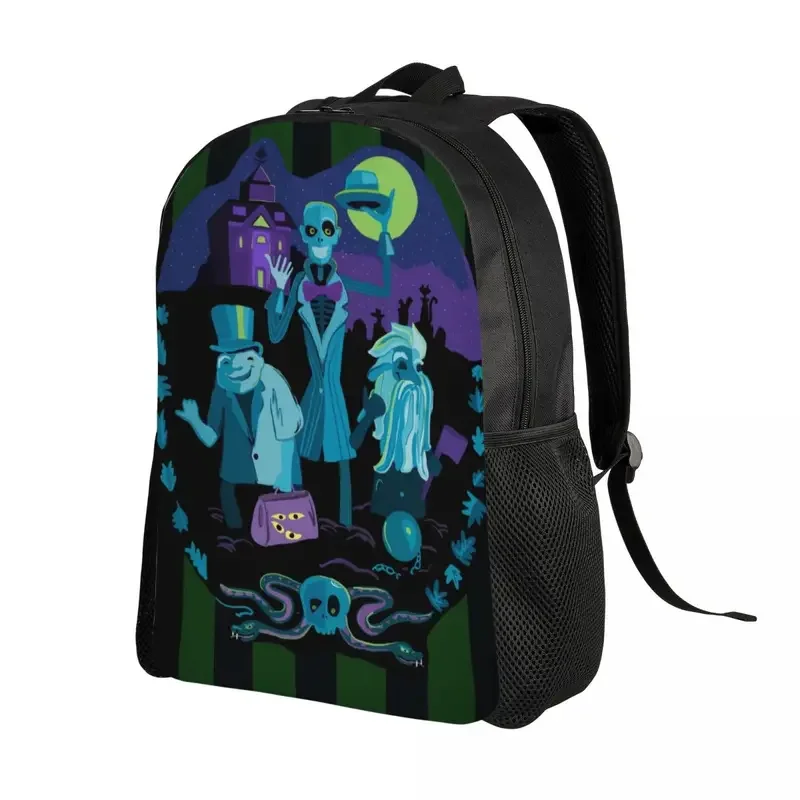 Customized Haunted Mansion Travel Backpack Women Men School Computer Bookbag College Student Daypack Bags