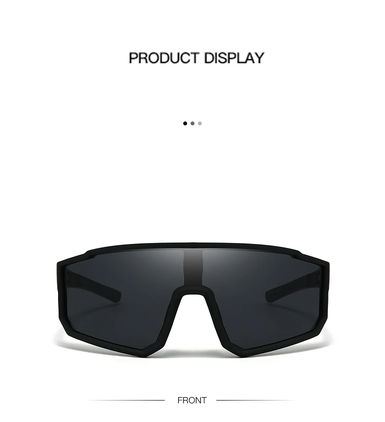 Übergroße Fahrradbrille für Herren, winddicht, farbig beschichtet, Sonnenbrille für Fahrräder, Outdoor-Sport, Motorrad-Sonnenbrille 3258 – Detail 8