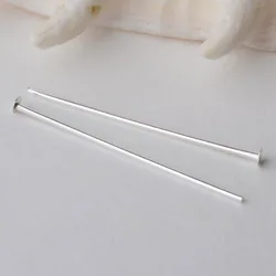 925 Sterling Silver Flat Head Pins, Silver T-pin For Jewelry Making Findings