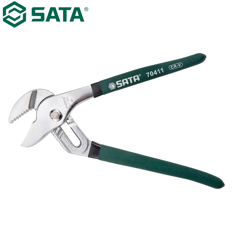 SATA 70411 Water Pump Pliers Sharp Jaws Cut Flat Wear Resistant Durable High Quality Materials Exquisite Workmanship