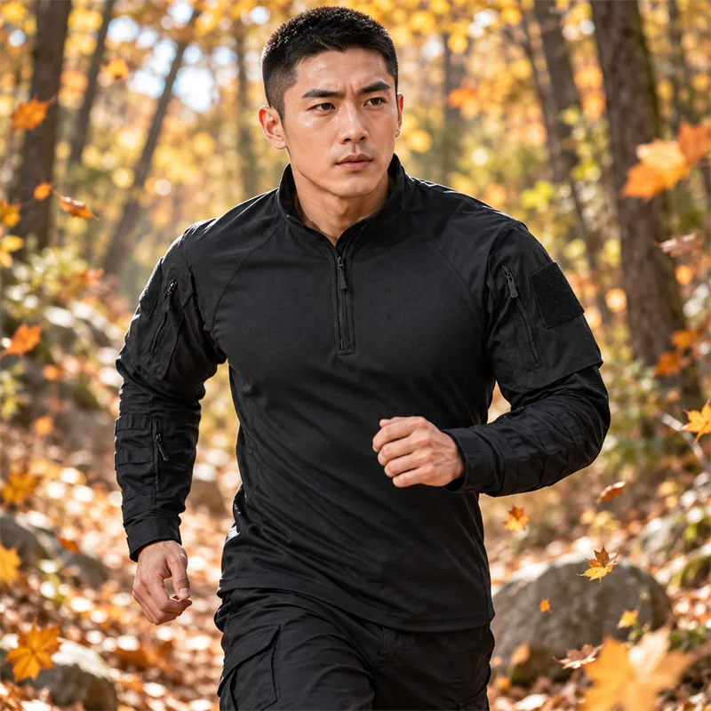 CS Airsoft Paintball Hunting Shirt Men Long Sleeve Multicam Camo Military Outdoor Tactical Combat Shirt