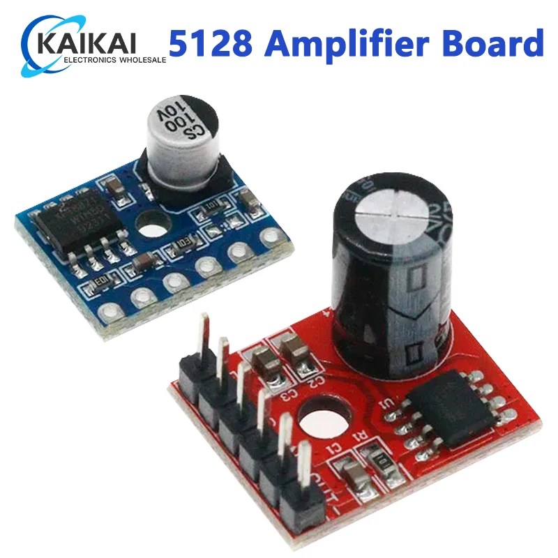 5128 Amplifier Board 5W Class D Digital Amplifier Board Mono Audio Module Low Distortion VS88715V DC2.5-5.5V LTK5128 Class AB