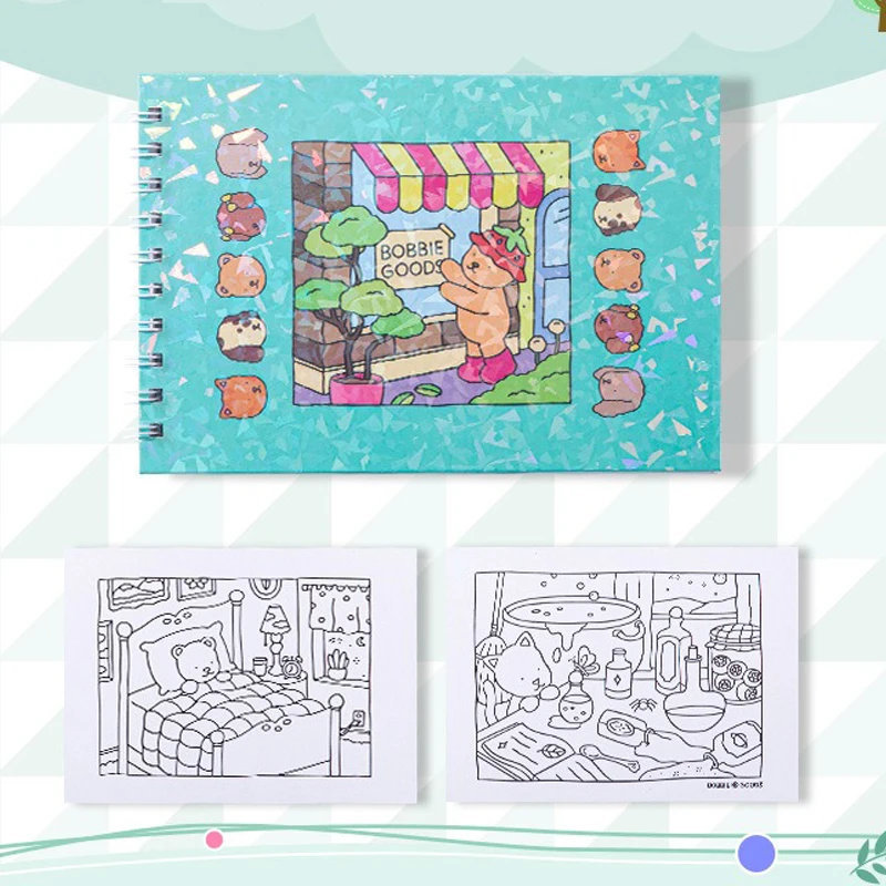 Cozy Friends - Coloring Book for Adults and Teens - Super Cute Animal Characters - 50 Pages Coloring Book for Kids