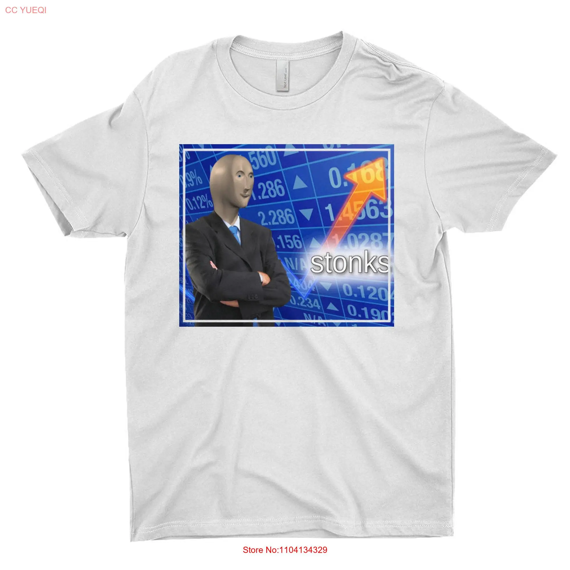 Stonks Meme T Shirt Stocks Only Go Up Wall Street Bets Gamestonk Gme Unique For Stock Trader Funny Premium