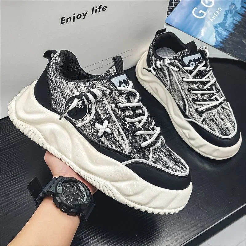 

Designer Men's Shoes Graffiti Running Male Sneakers 2024 Brands Summer Vulcanized Shoes for Men Casual Platform Men's Sneakers