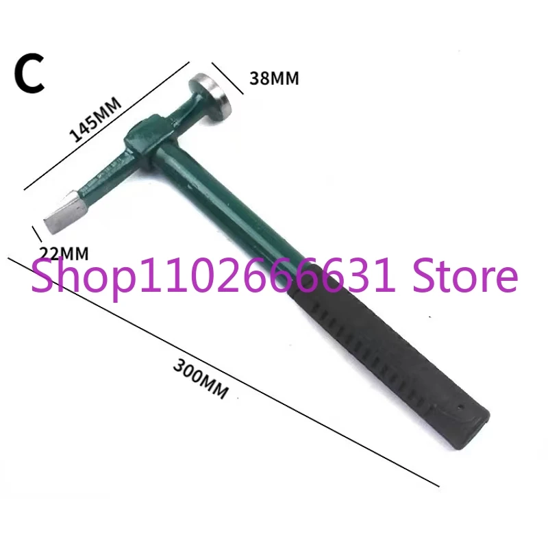 Car Auto Body Metal Repair Panel Beating Hammer Garage Hand Tools Straight Pein Finish Crowned Face Dent Beater Bumping hammer