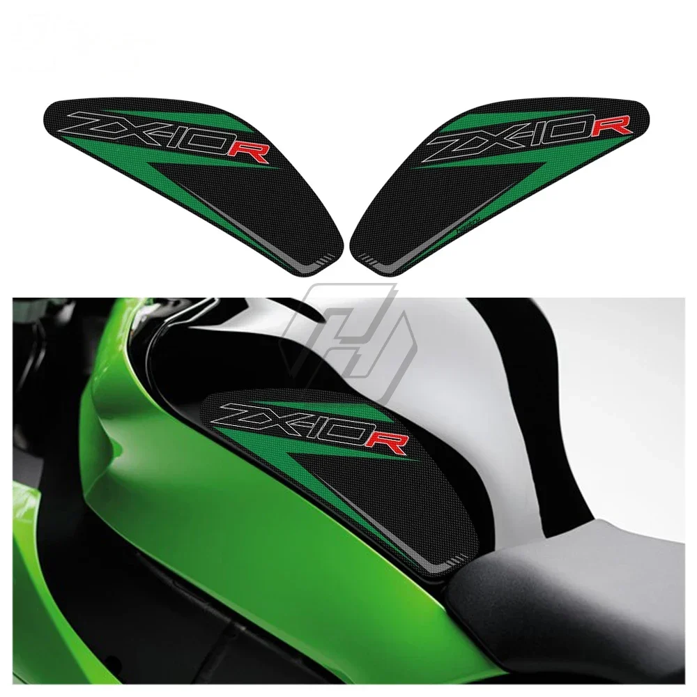 

Для Kawasaki ZX-10R ZX10R 2011-2022 наклейка мотоциклетная боковая накладка на бак, защита колена, противоскользящая