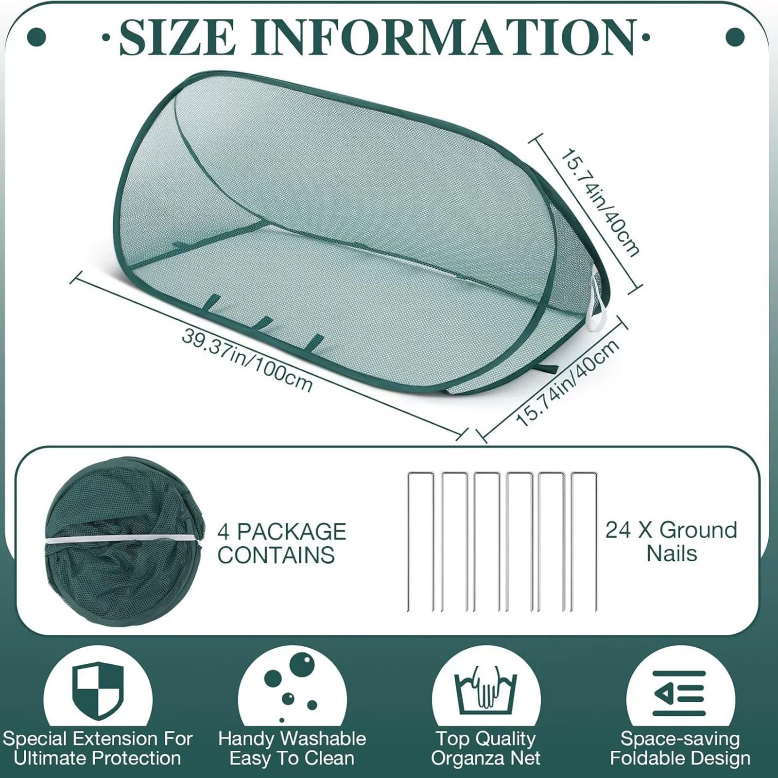 Pop Up Plant Protector Cover For Vegetables Fruits Flowers Anti Bird Insect Barrier Transparent Plant Protective Mesh Net