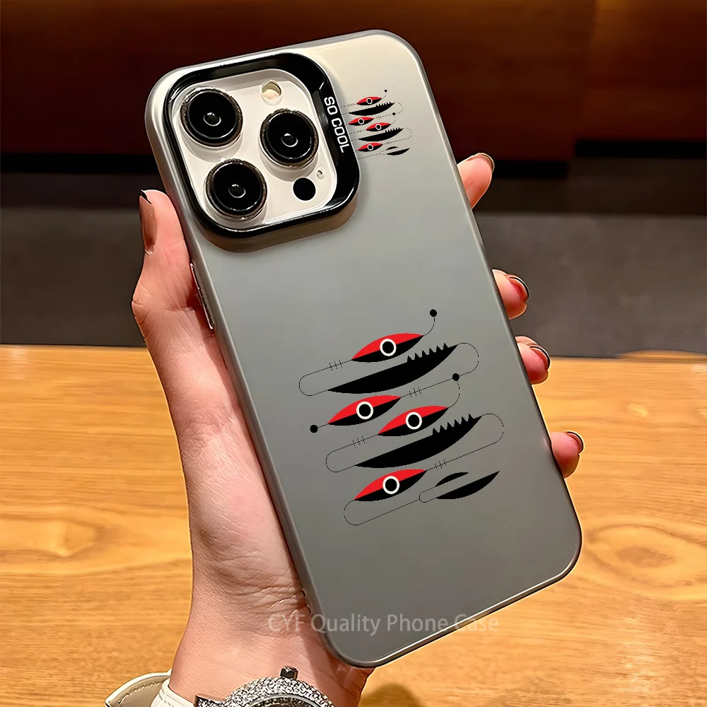 สตูดิโอ T-t-RuF สตูดิโอ Dislocation Art สไตล์เคสโทรศัพท์สําหรับ Apple 11 12 13 14 15 16Pro MAX PLUS ป้องกันชุบฝาครอบโทรศัพท์