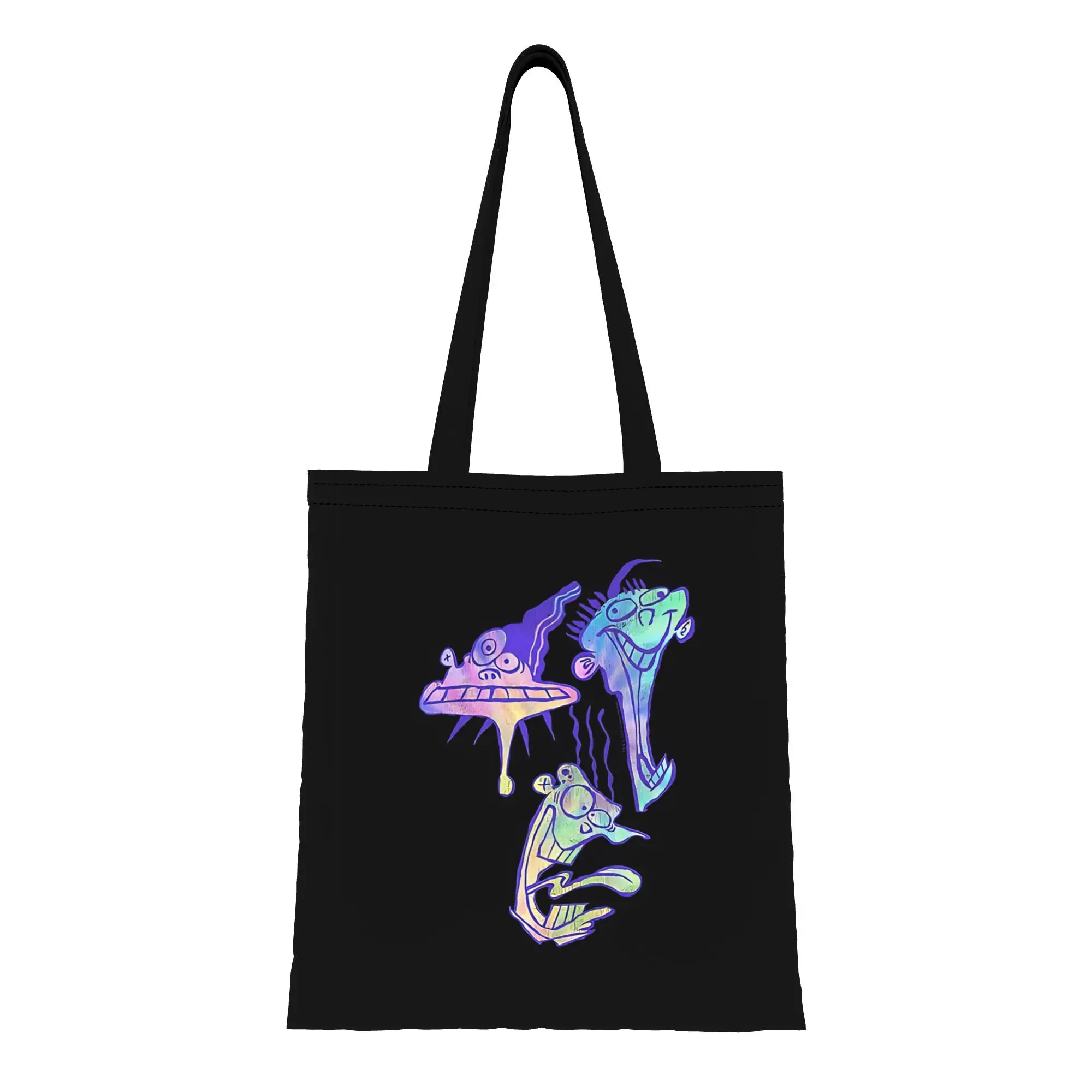 Ed  Edd  Eddy funky graphic Canvas Woman Tote Bag for Shopping Travel Outdoor Heavy Duty Shoulder Handbag