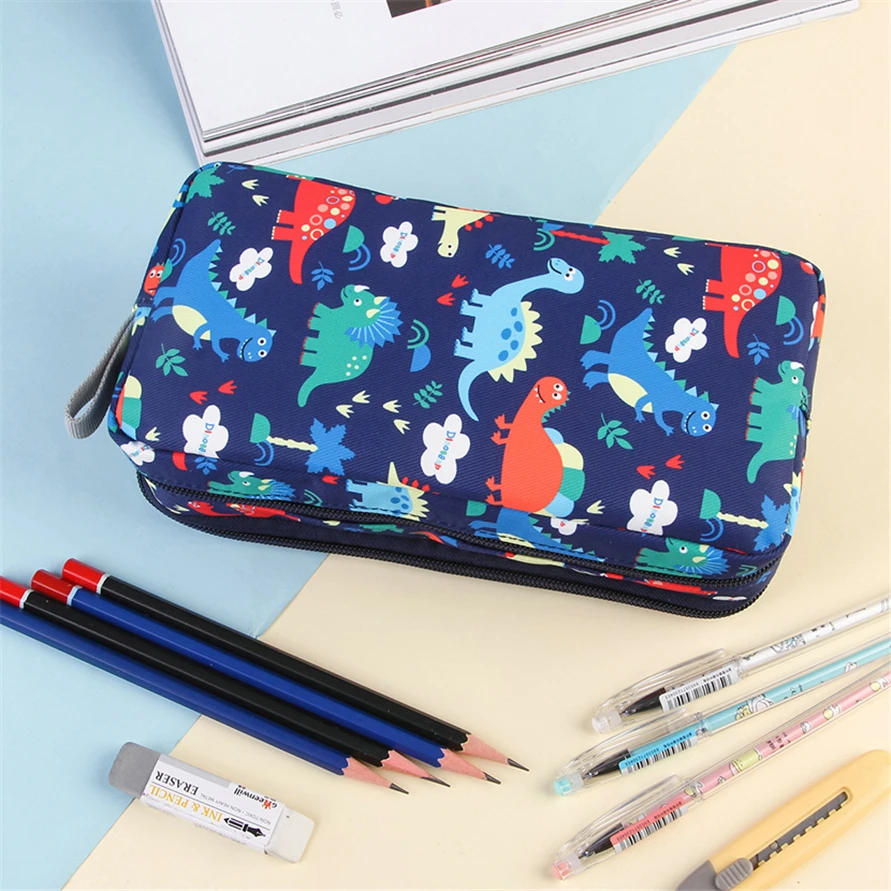 Potlood Hoesjes Dinosaurus Koreaans Briefpapier Piprnik Kawaii Hoge Capaciteit Schattige School Accessoires Estuches Escolares Trousse Scolaire