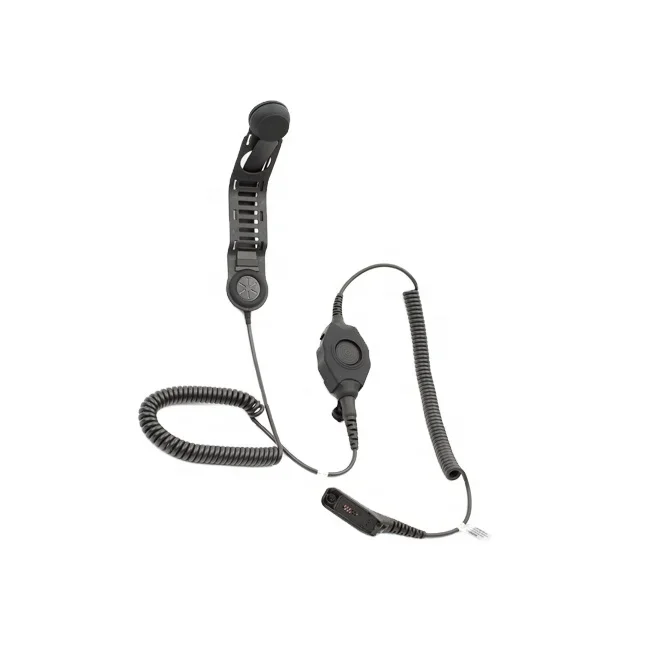 POWER-TIME Firefighter Helmet Headset Bone Conduction Microphone With Quick Release PTT Adapter
