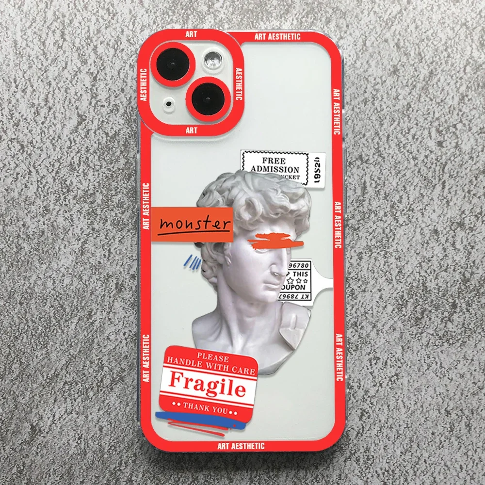 Renaissance Art Aesthetic Phone Case For Samsung Galaxy S10 S20 S21 S22 S23 S24 FE Plus Ultra Note 20 Soft Cover David