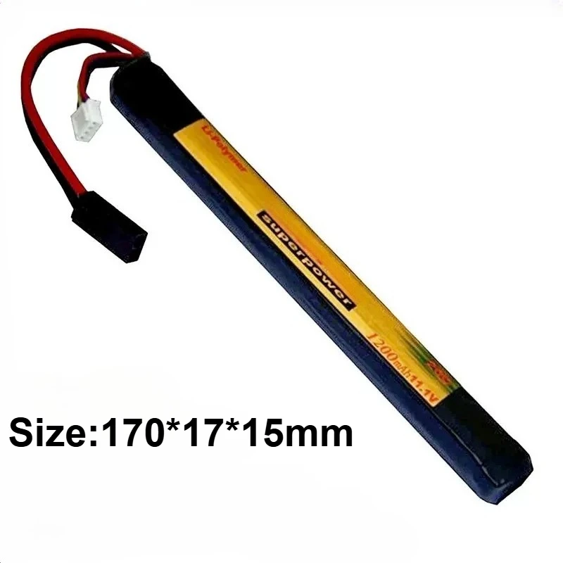 11.1 فولت 1200 مللي أمبير لـ Firefox F4R12M لـ Jinming 8th Generation Ren Xiang لعبة بنادق رصاصة ناعمة 20C بطارية ليثيوم بو