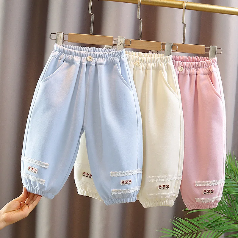 

New Spring Autumn Fashion Baby Girls Clothes Children Pants Kids Clothing Infant Trousers Toddler Casual Cotton Costume