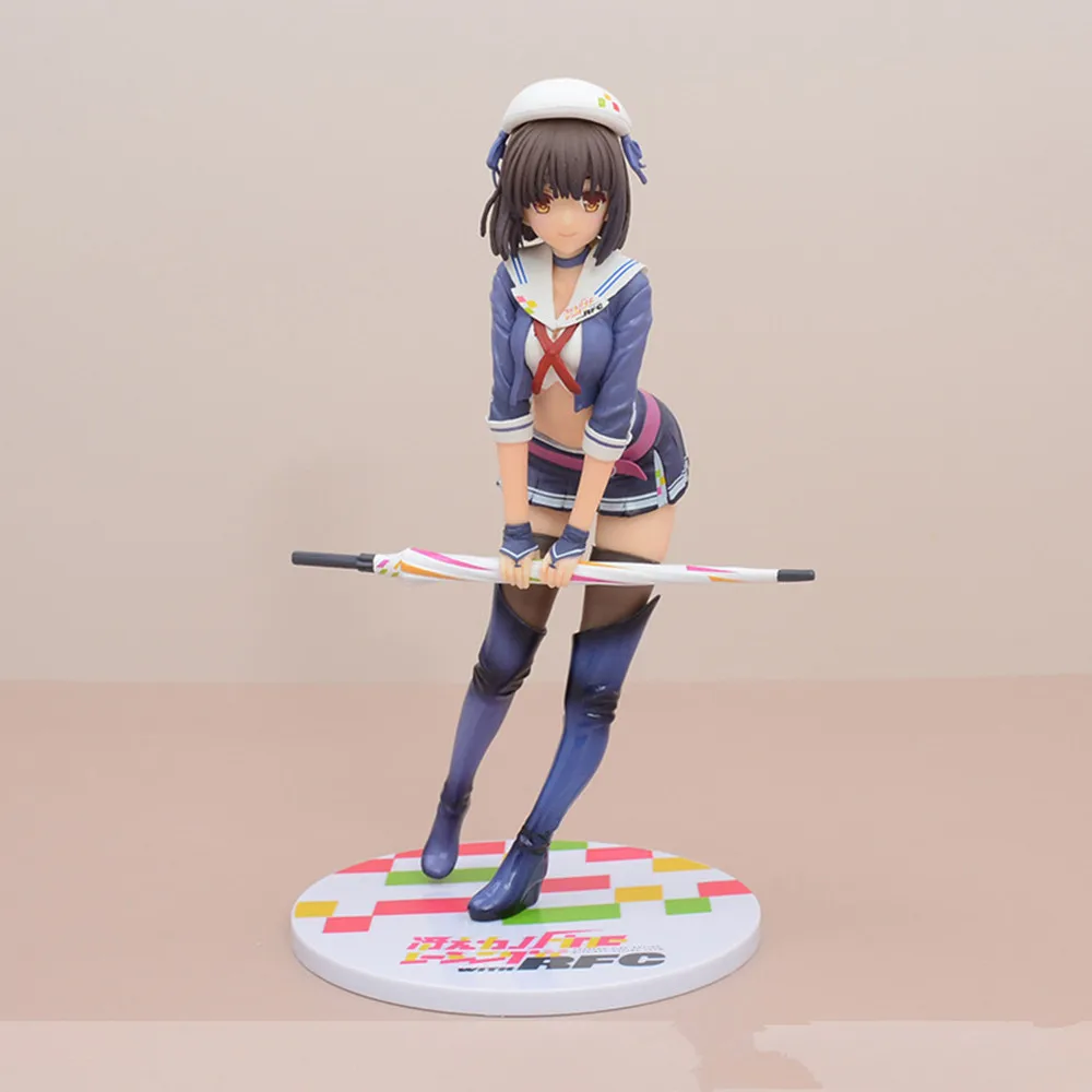 Saekano: come sollevare una fidanzata noiosa Sexy JK Racing Girl Megumi Kato 22cm figura Kawaii Anime Beauty Toy Doll Model Ornament