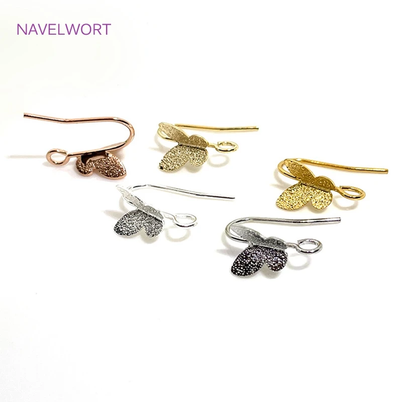 Fashion Butterfly Shape Earring Hooks Fittings,Ear Wire Hooks For Women Earring Handmade Findings DIY Jewelry Making Accessories