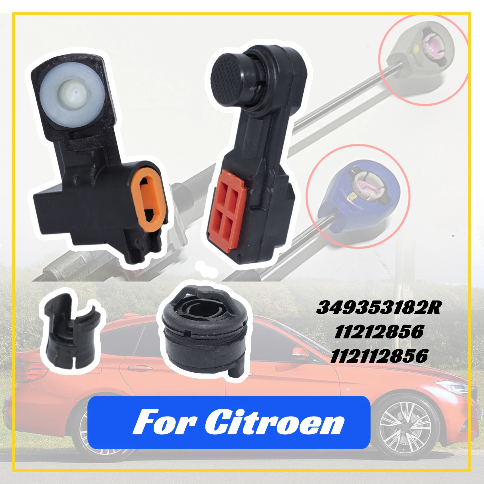 

For Citroen Berlingo 2012-2020 1.6 Petrol MT Gear Shift End Linkage Cable Assembly Bushing Grommet Adapter Lever Sleeve Clips