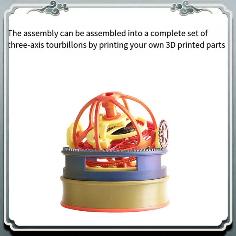 

Трехосевой турбийон премиум-класса с 3D-печатью Трехосевой моделью турбийона Детали 3D-принтера