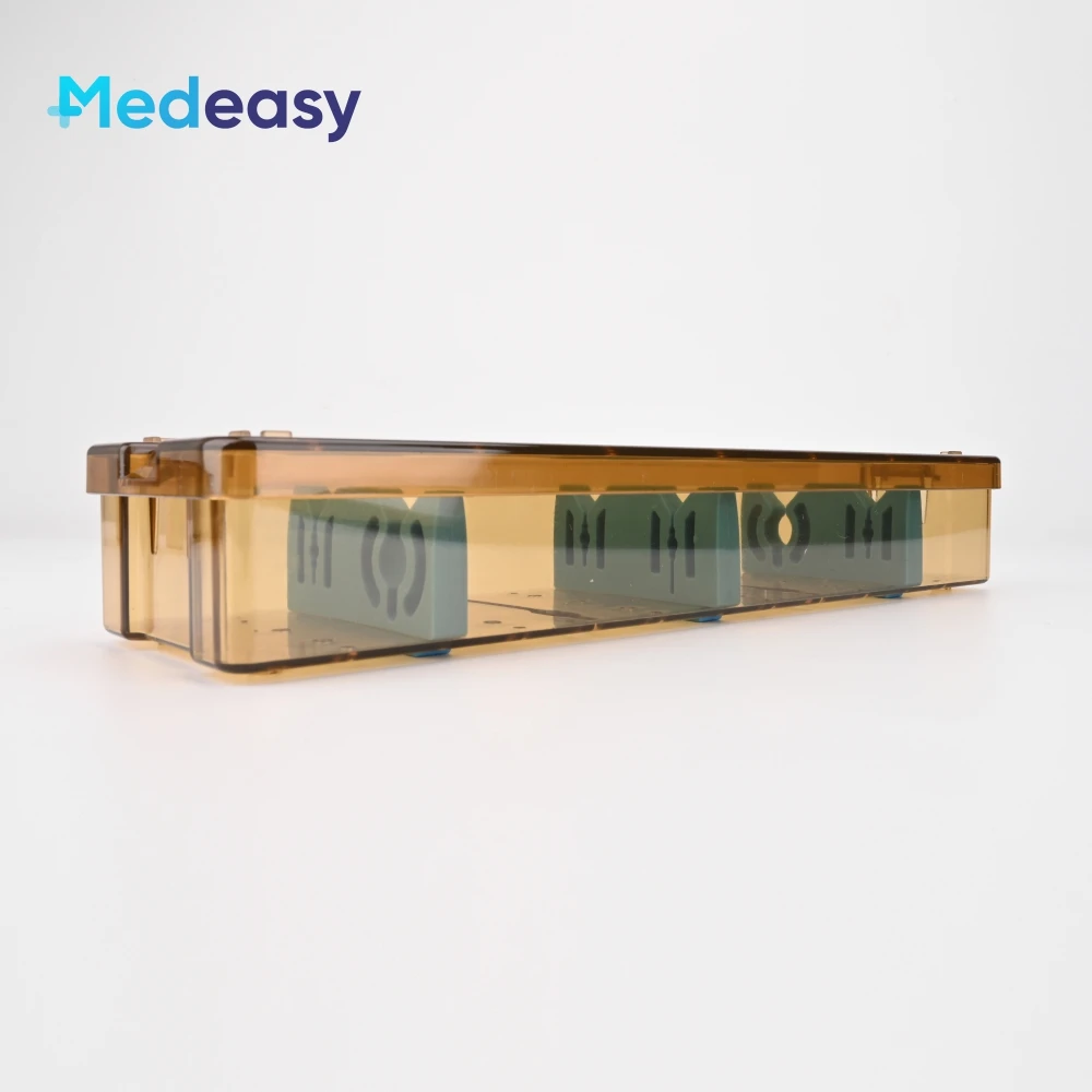 PPSU Plastic Endoscope Sterilizing Box Tray Case Autoclave Sterilization Container for Surgical Instruments