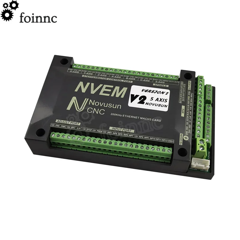 Tarjeta de control NVEM Mach3, puerto Ethernet de 200KHz, controlador de movimiento de 3 4 5 y 6 ejes para enrutador CNC
