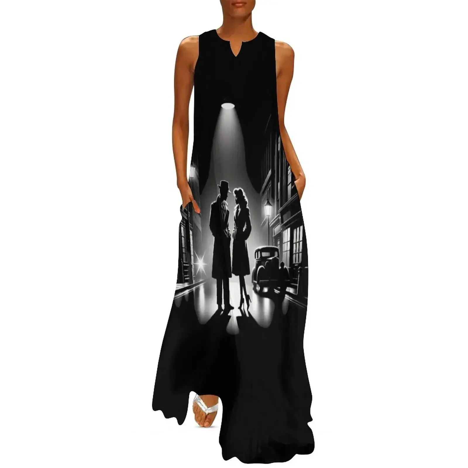 

Film Noir Style Long Dress women's evening dresses 2025 long dresses for women Summer skirt Dress