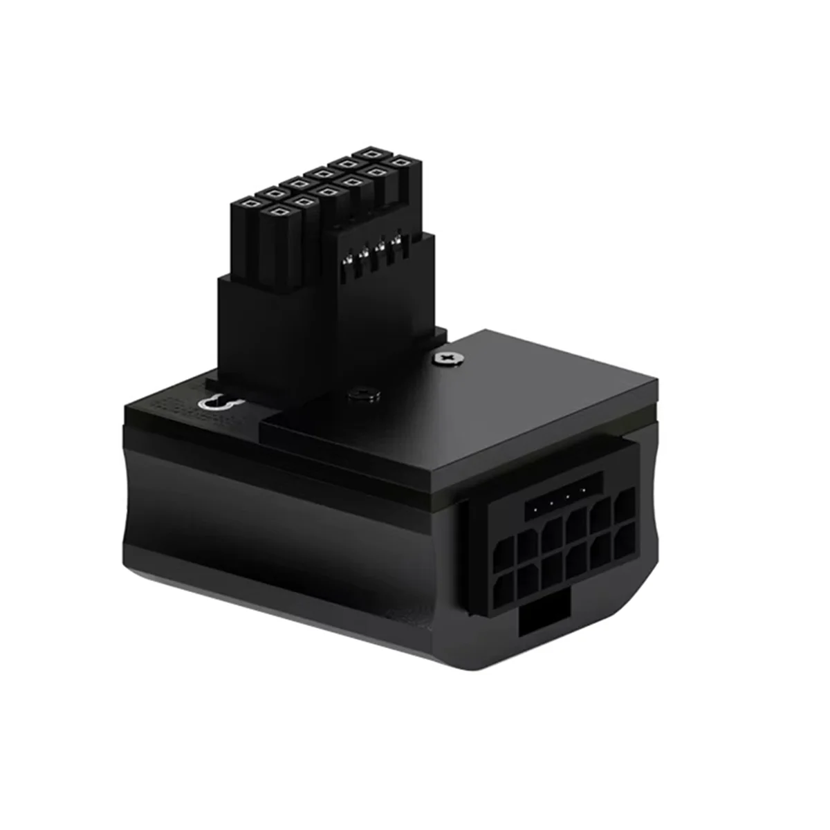 ATX3.0 90 Degree Power Connector DIY 12VHRWR 12+4 Pin Computer Graphics Card GPU Adapter STD for 4090 4080 Black-BCBW