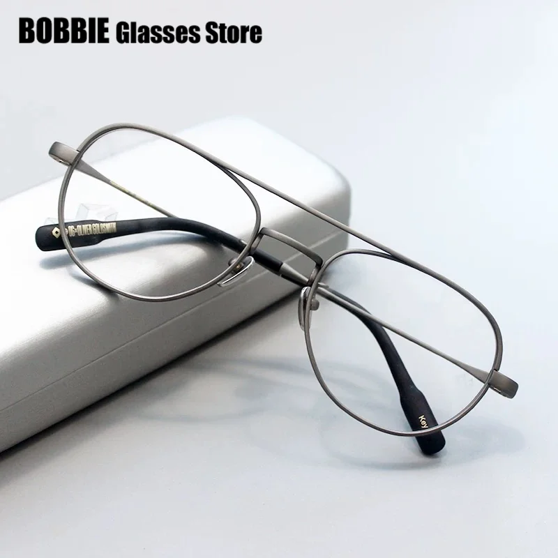 Pilot Ultralight Titanium Glasses Frame Men Japanese Brand Design Vintage Square Double Beam Eyeglasses Sunglasses 2025 Fashion