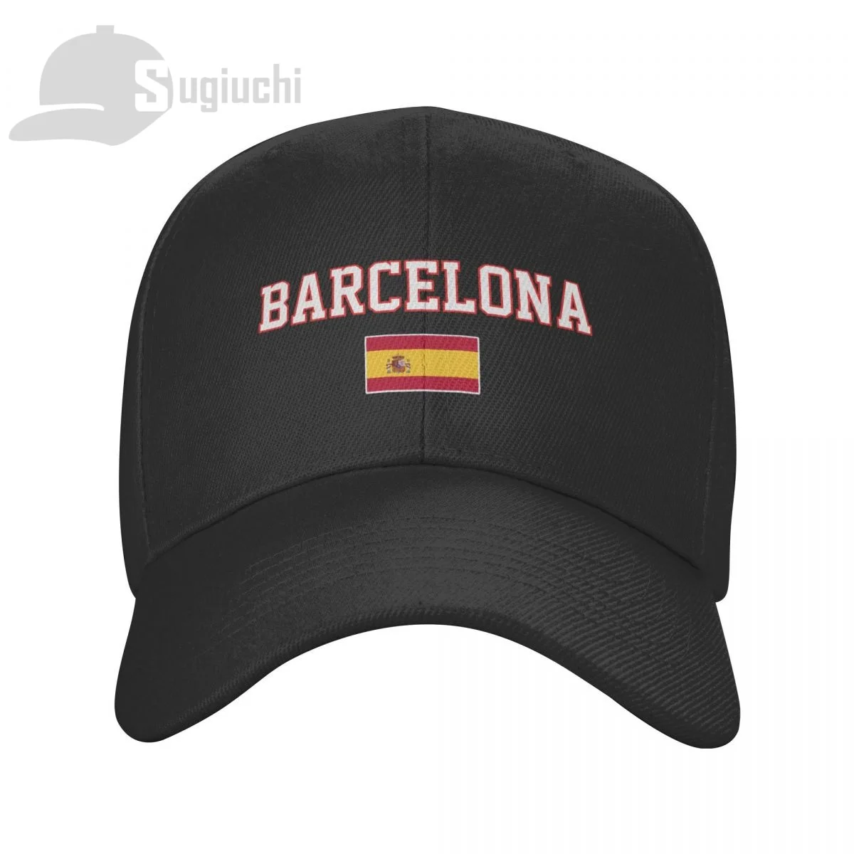 Barcelona Travel City With Spain Country Flag Sun Baseball Cap Hats Adjustable For Men Women Unisex Cool Outdoor Hat