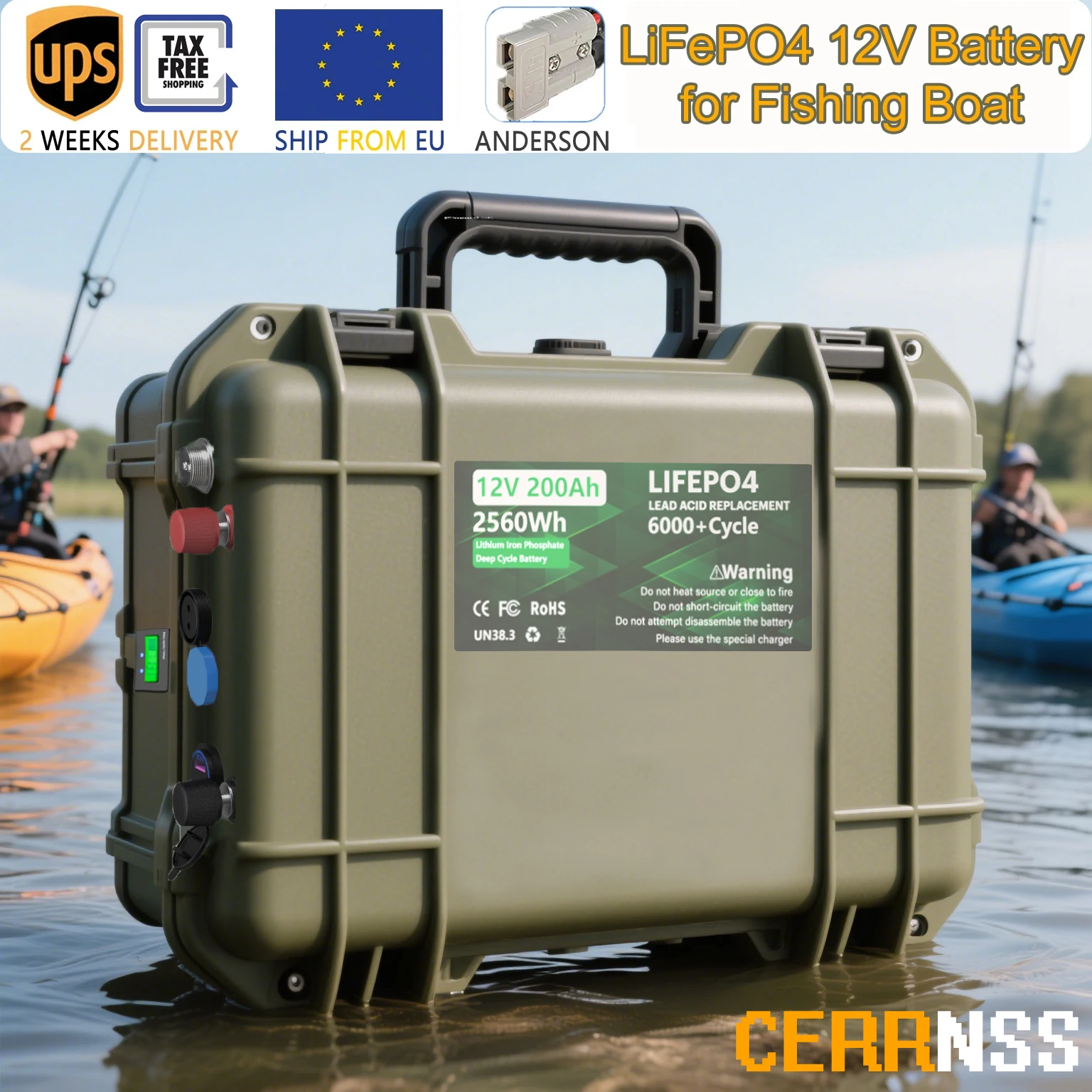 Batterie au Lithium LiFePO4 12V 200AH 100AH 140AH 12.8V avec Bluetooth 6000 + Cycles pour une expédition rapide depuis l'ue