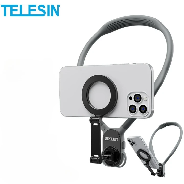 

TELESIN Magnetic Cell Phone Neck Brace Chest Shooting Bracke tVlog Outdoor Riding Fshing Shooting Camera Neck Brace