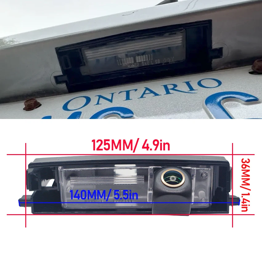 Vehicle HD 1080P 170° Golden Lens Rear View Car Camera For Toyota RAV4 RAV 4 XA30 2003~2012 RAV 4 2008 Reversing Night Vision - view 2