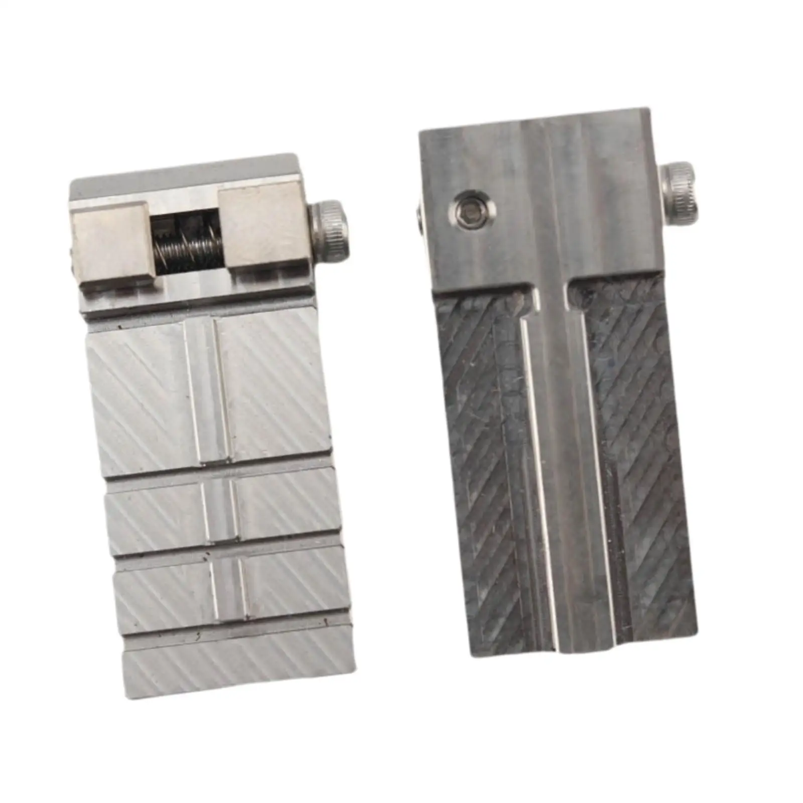 2Pcs Duplicating Fixture Clamp Key Fixture Set,Metal Fixture Kits,Keys Machine Fixture Parts for Copying,Car Key Long Profile