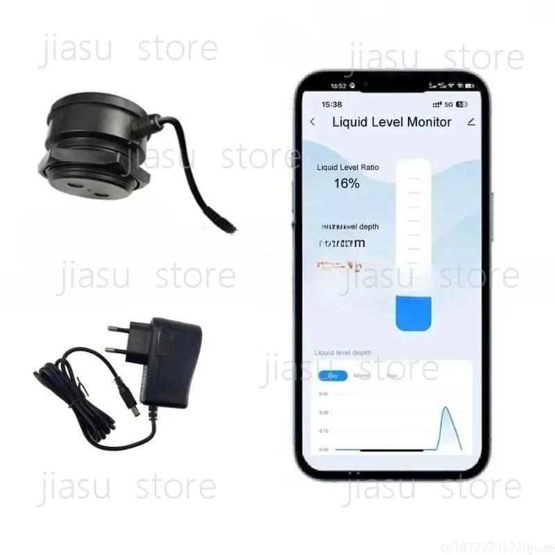 Real-time  IP67 Liquid Level Water Tank Monitor Sensor TLC2206-ZB Zigbee Signal  Wireless WIFI Remote