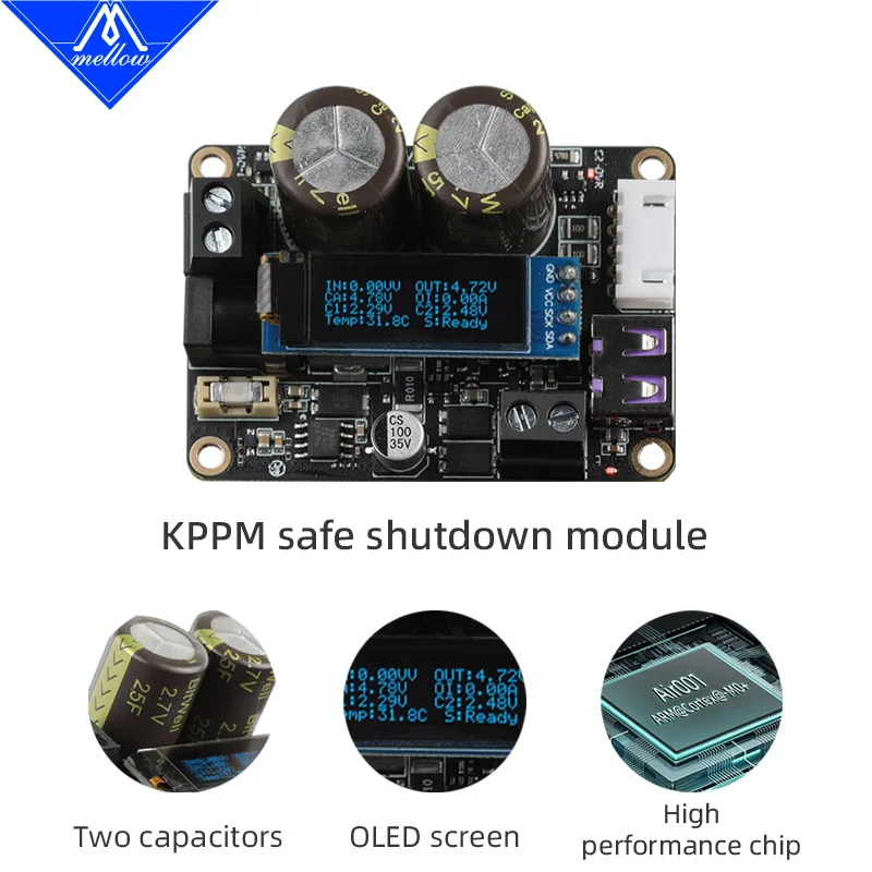 Mellow Fly KMMP Power-off Module For Klipper SBC Automatic Shutdown Overvoltage And Overcurrent Protection Raspberry Pi