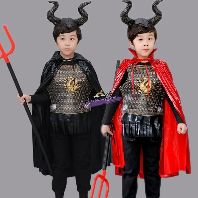 Disfraz de Halloween para Niños, Ropa de Rey Demonio Toro, Disfraz de Cosplay para Baile de Máscaras, Viaje al Oeste