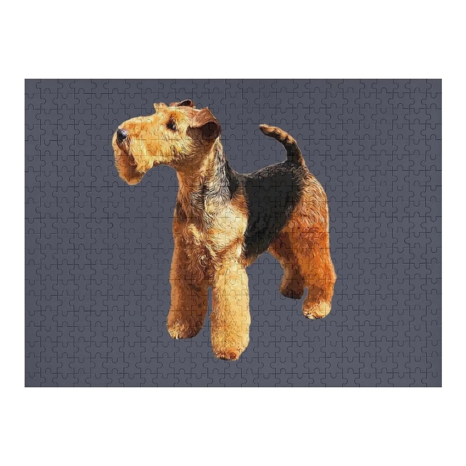 

Вельш-терьер, красивая собака, головоломка, произведения искусства, персонализированная головоломка для детей, деревянные животные