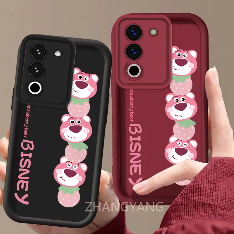 Case For VIVO V29 vivo V29E vivo V29 PRO Cute cartoon bear phone case with silicone TPU soft case anti drop and shockproof phone