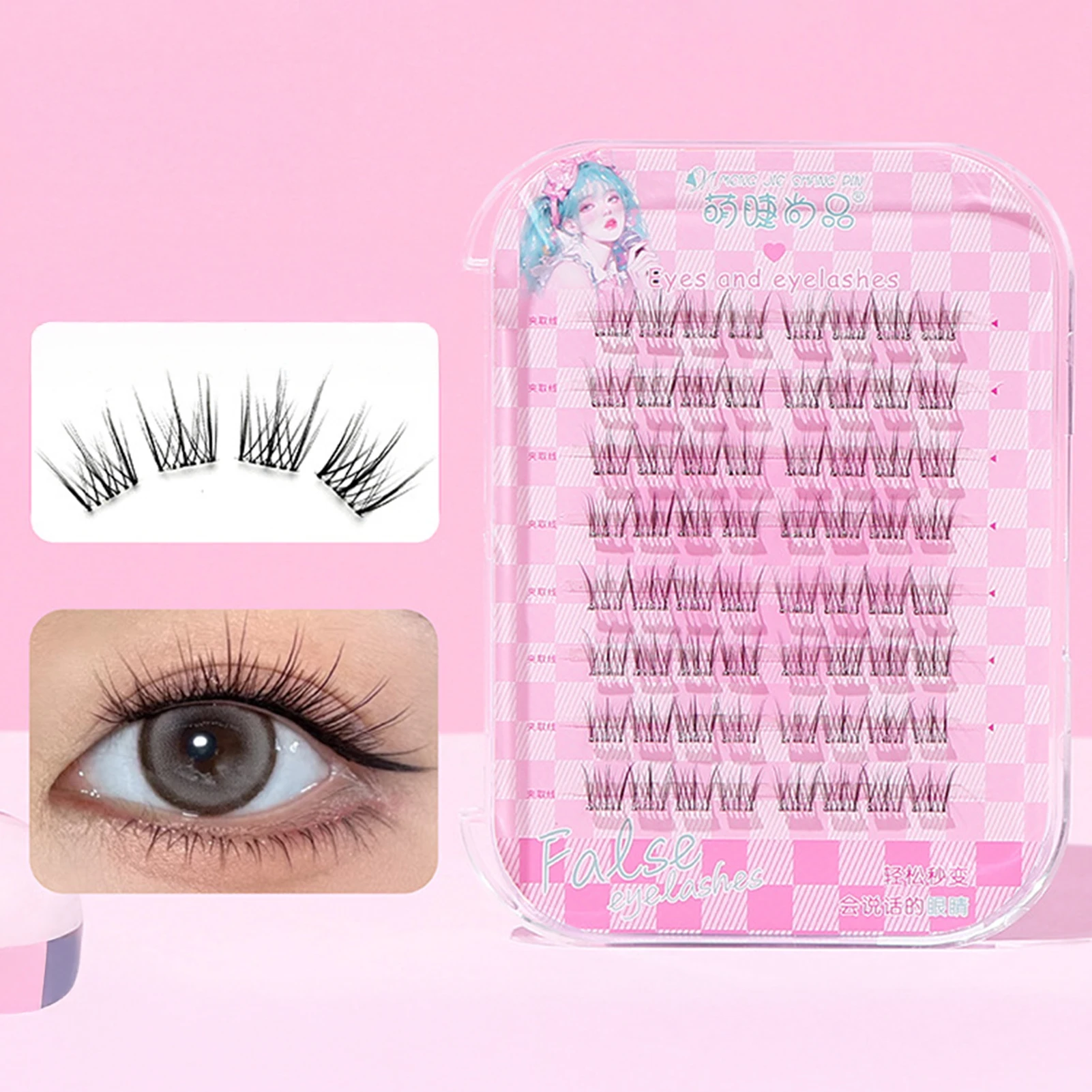 الغراء الحرة رقيق الرموش الصناعية الشباك الألياف السوداء جلدة نظرة طبيعية رمش تمديد للجمال العين تأثيري أدوات ماكياج