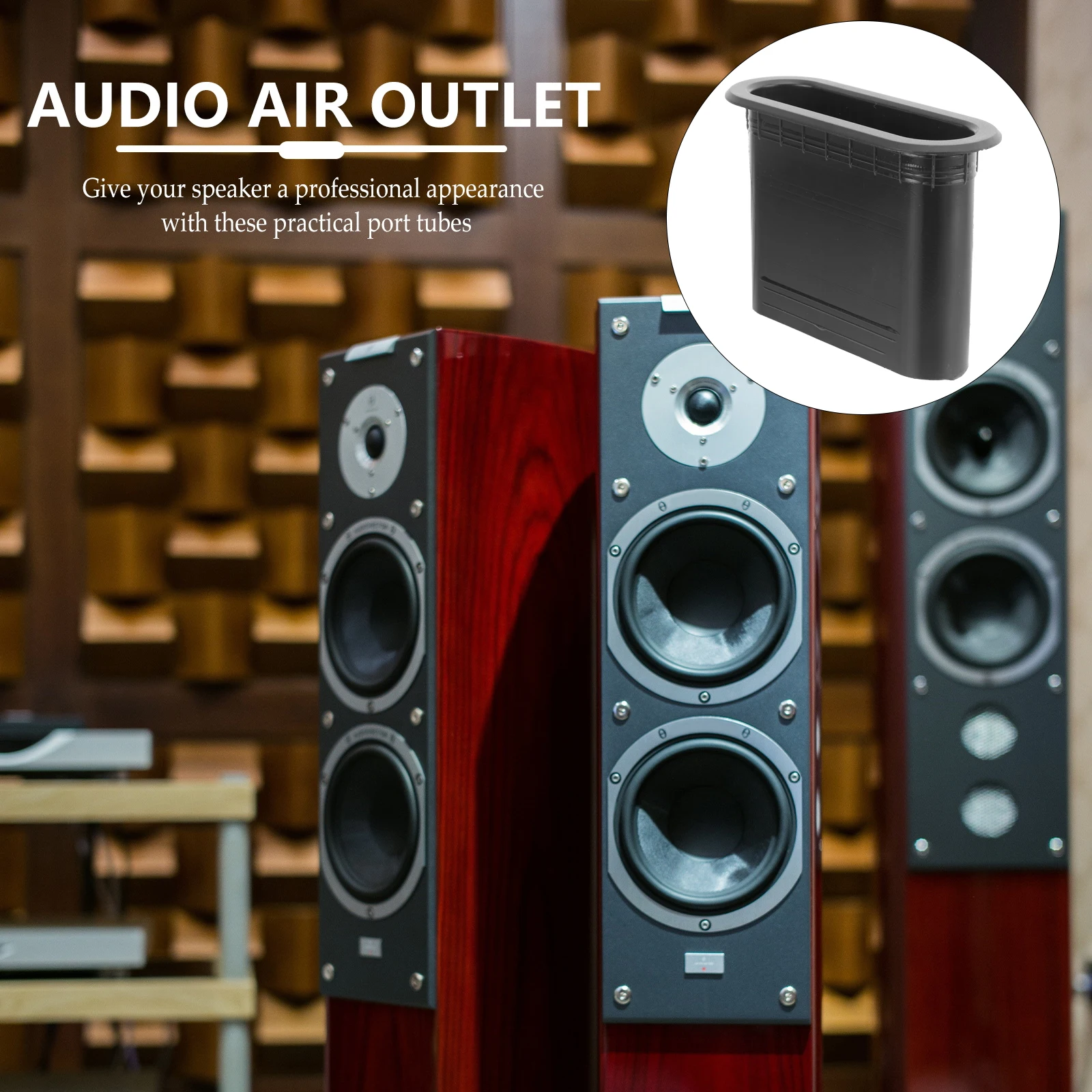 

5 Pcs Audio Blower Speakers Voice Outlet Tube Portable Cabinet Plastic Air Accessory