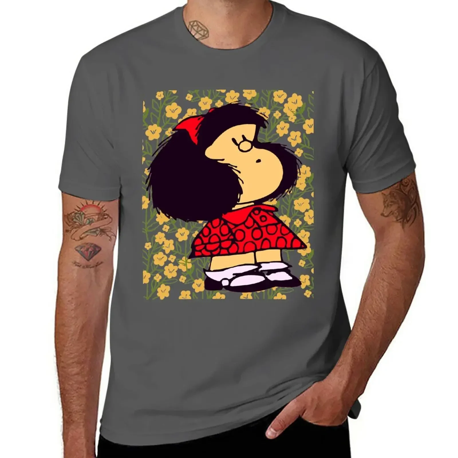 Enfants Riches Deprimes - Rich Depressed Children T-Shirt Mafalda and flowers T-Shirts tees shirts graphic tees korean fashion