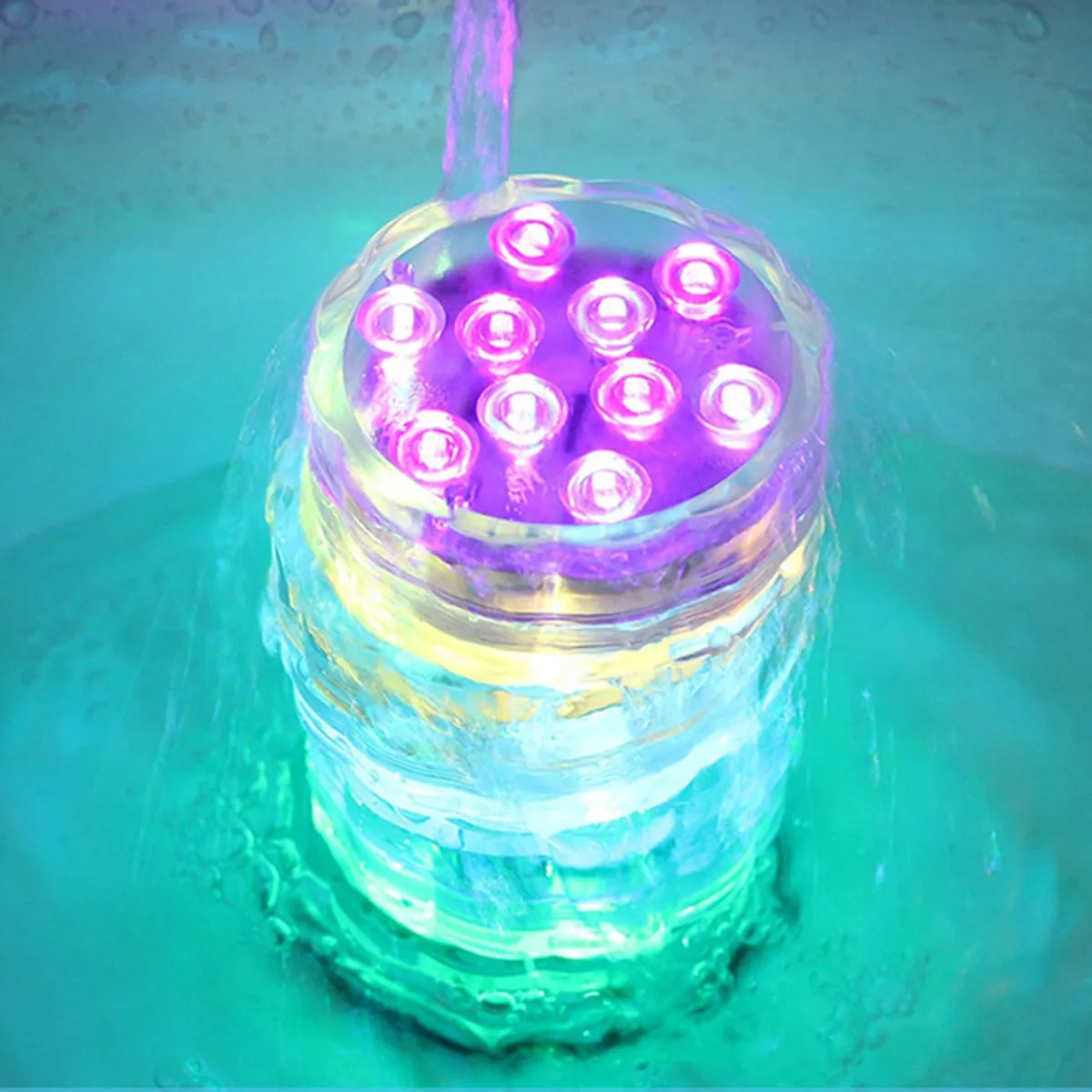 

Водонепроницаемые RGB LED-светильники с 3 пультами управления, IP68, погружные лампы для аквариума, комплект подводного освещения для пруда/сада