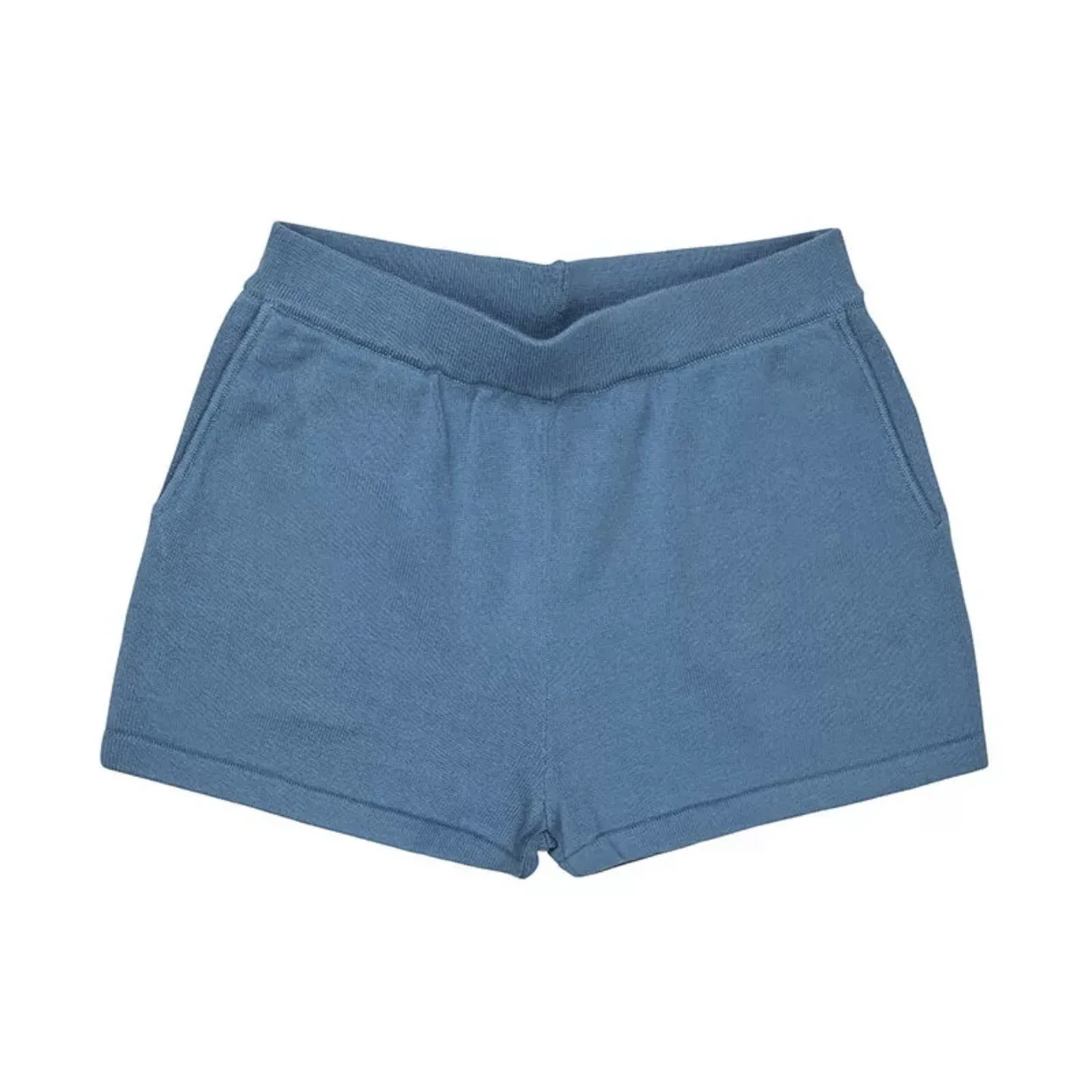 ملابس أطفال صيفية جديدة لعام 2025 شورت محبوك للأولاد والبنات غير رسمي بلون سادة مخطط FB شورت صيفي للأطفال للأولاد والبنات