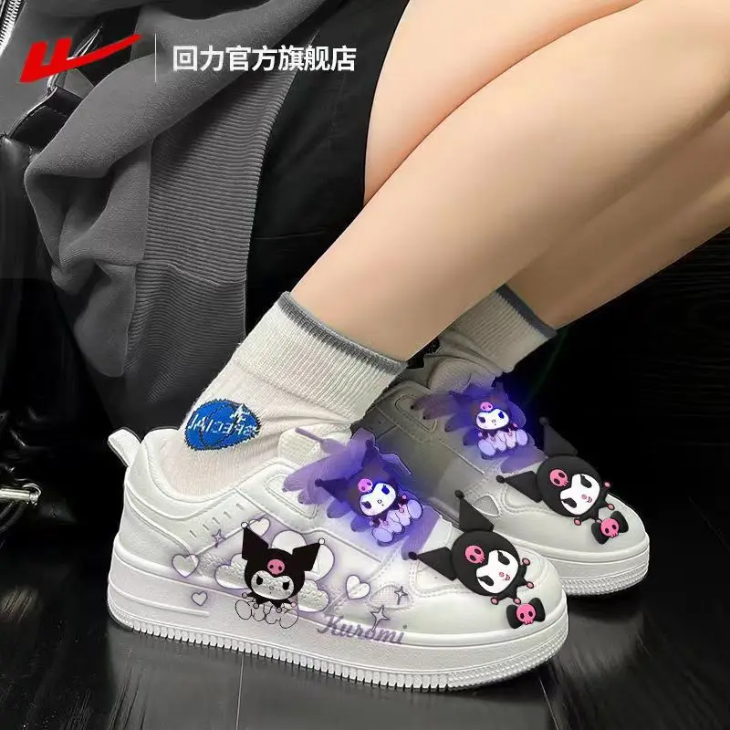 Sanrio Jade Dog Co-branded Shoes Kuromi Genuine Peripheral Student Girls Spring and Summer White Shoes Sneakers