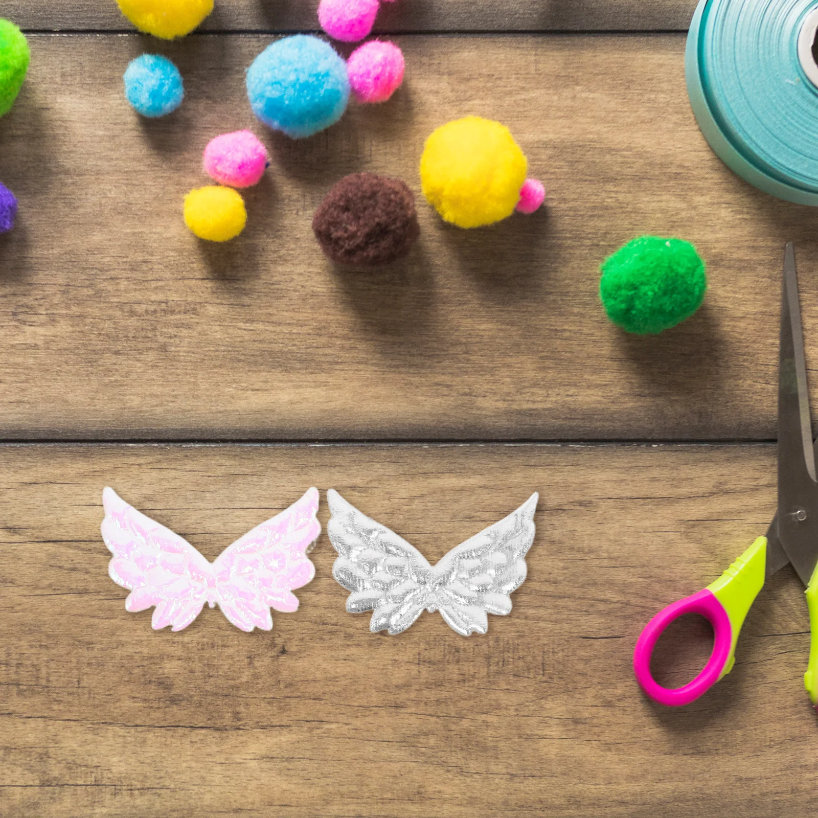 

70Pcs Wing Appliques Mini Wings DIY Craft Embellishments Birthday Cake Decorations Hair Accessories for