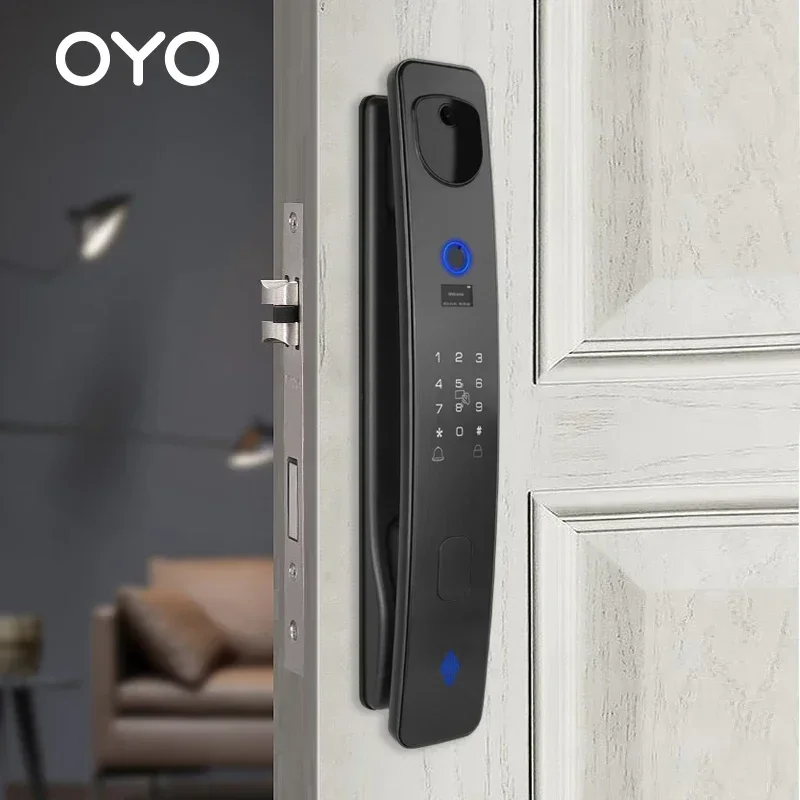 Superior material Biometric Door Lock Multiple Function Fingerprint Outdoor double sided Smart Tuya Door Lock With Camera