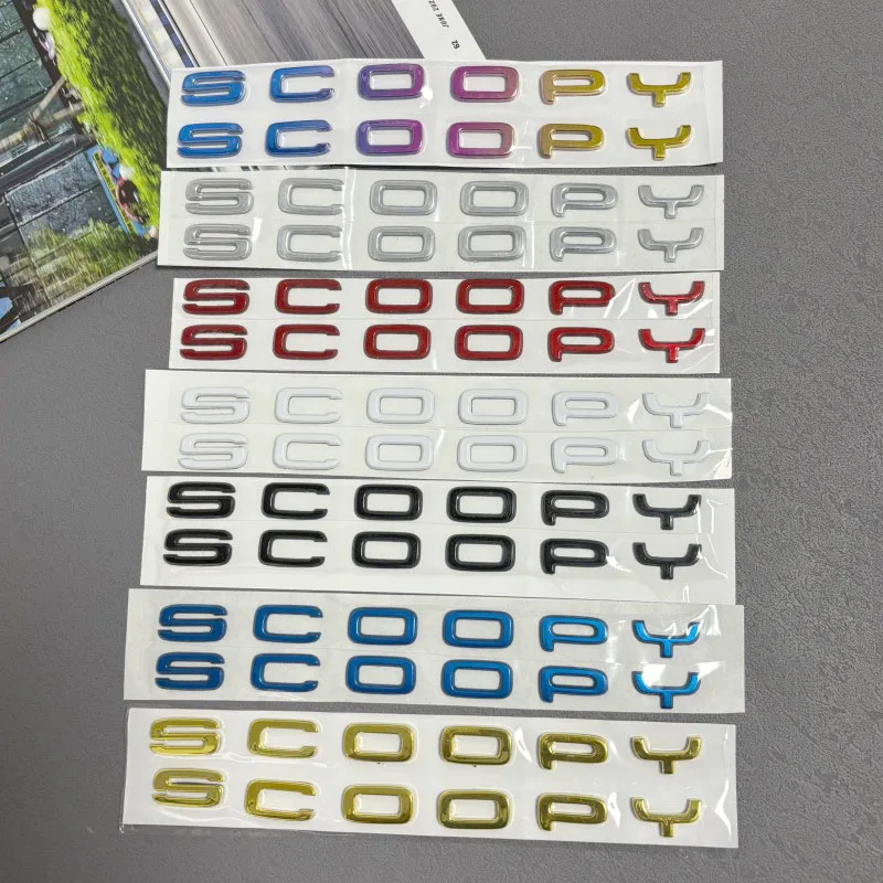 

3D Waterproof Sticker Motorcycle Modification Waterproof Decorative Film Suitable For HONDA SCOOPY Club Soft Adhesive Body Parts