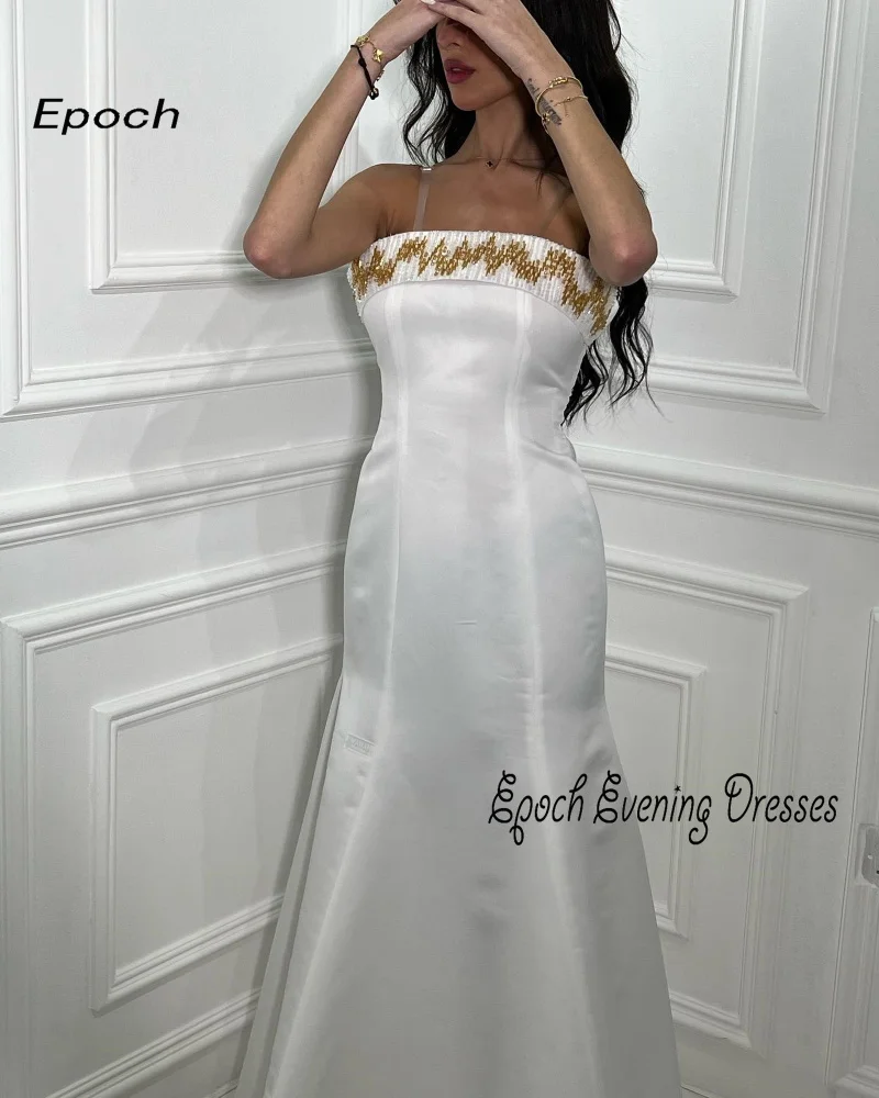 Epoch gaun malam ررbian semi Blum terompet elegan tanpa tali elegan indah Bodice Cocktail gaun Prom untuk wanita 2024