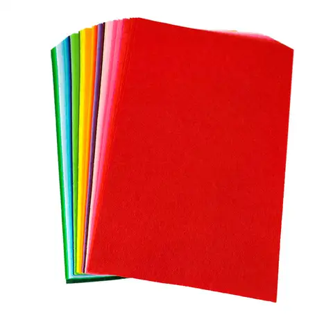 40Pcs 10*15cm Nonwoven Fabric Fabric Felt Fabric Sheet Assorted Color Soft Cloth Patchwork Sewing DIY Craft Toys Dolls Handmade