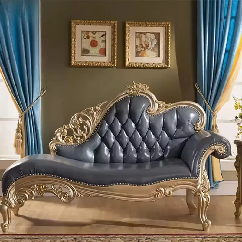 Classical king chair sofa, solid wood balcony, lazy lounge chair